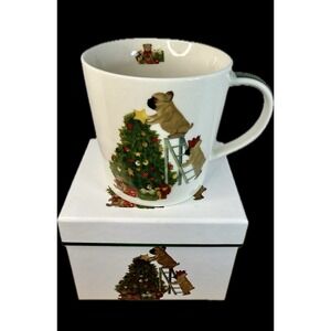 PPD Paper Products Design French Bulldogs Christmas New Bone China Mug‎ 3 7/8"